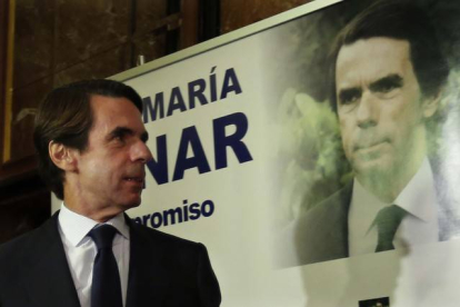 José María Aznar, en la presentación de su libro, en una foto de archivo.-DAVID CASTRO