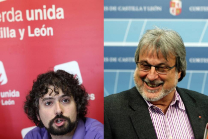 José María González (D) y José Sarrión (I), candidatos de Izquierda Unida a la Presidencia de la Junta de Castilla y León-Ical
