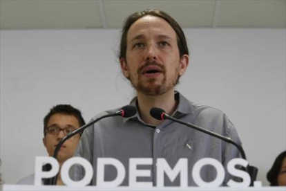 El secretario general de Podemos, Pablo Iglesias.-Foto: DAVID CASTRO