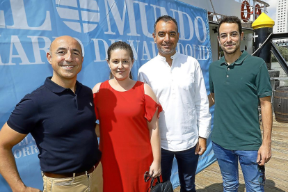 Eduardo Bonilla (RTV CyL), Silvia Delgado y Álvaro Hernanz (El Mundo)