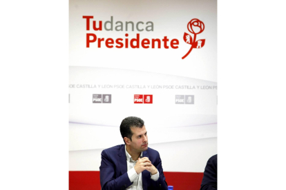 El candidato del PSOE a la Presidencia de la Junta, Luis Tudanca-Ical