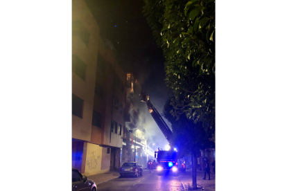 Explosión en la calle Goya de Valladolid. ICAL