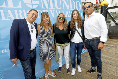 Carlos Ramírez (Asofed), Mónica Martínez (K eventos), Rosi Morchón, Laura Morchón e Ignacio Morchón (Grupo El Salvador).