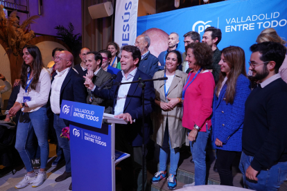 Celebración del PP en Valladolid tras las elecciones municipales. E.M.