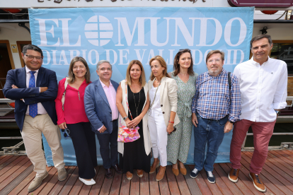 Representantes del Ilustre Colegio de Abogados de Valladolid en la caseta de Ferias de EL MUNDO./ PHOTOGENIC
