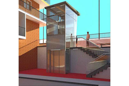 Diseño de los ascensores que lucirá la zona de San Isidro en enero. E.M.