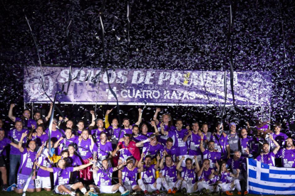 Celebración del ascenso del Real Valladolid en 2018
