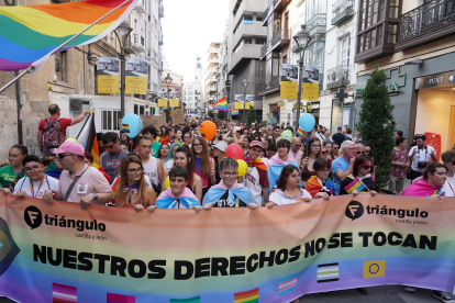 Manifestación en defensa de los derechos LGTBI+, convocada por Fundación Triángulo.-ICAL