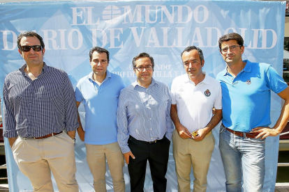 Mariano Villafáfila (Mutua MAZ), Raúl Omaña, Jesús Fidalgo (OHI), Juan Manuel Farto y David Cerezo Yuste (Gestoría Cerezo Yuste)