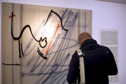 Una de las obras de la exposición de José Noriega que pueden verse ya en la Casa Revilla. ICAL