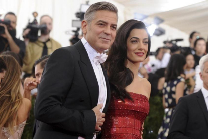 Amal y George Clooney, el pasado noviembre.-AP / EVAN AGOSTINI