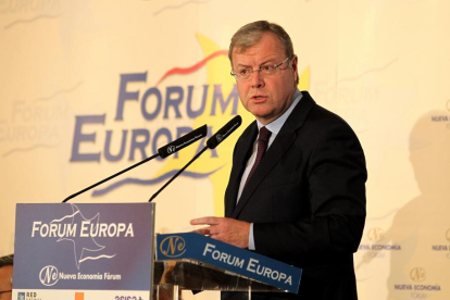 Silván durante su intervención en el Fórum Europa.-ICAL
