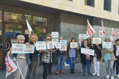 Huelga del personal laboral de Justicia. EUROPA PRESS