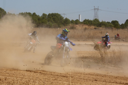 Imagen de la prueba de motos en El Rebollar. / MONTSE ÁLVAREZ