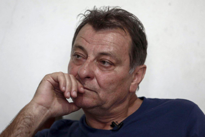 Cesare Battisti, durante una entrevista en octubre del 2017 en Sao Paulo.-AFP
