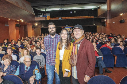 Miguel Díez, María Colás y Javier Angulo ayer en el Cervantes.-P. REQUEJO