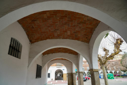 Bóveda entre los arcos de la Plaza Porticada de Valladolid - J.M. LOSTAU