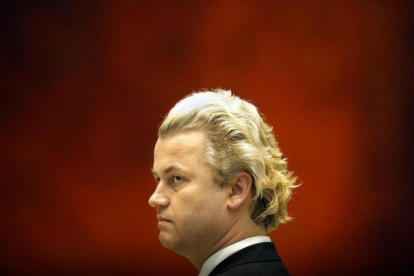 l político ultraderechista holandés, Geert Wilders, en el parlamento nacional en una imagen de archivo.-VALERIE KUYPERS