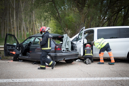 Imagen del accidente en Soria. / Gonzalo Monteseguro