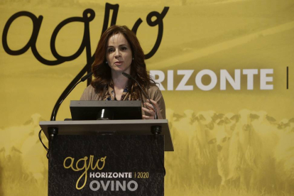 La consejera de Agricultura y Ganadería, Silvia Clemente, inaugura la jornada de debate sobre el sector ovino dentro del marco Agrohorizonte 2020-Ical