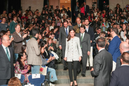 La reina Letizia preside la segunda jornada del Tour del Talento en Valladolid. J.M. LOSTAU