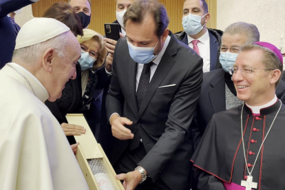 El Papa Francisco recibe a la delegación de Valladolid.- ICAL
