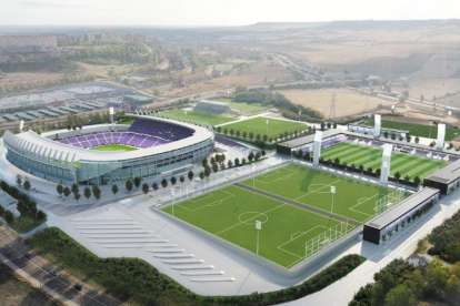 Plano del proyecto de la Ciudad Deportiva del Real Valladolid. / RVCF