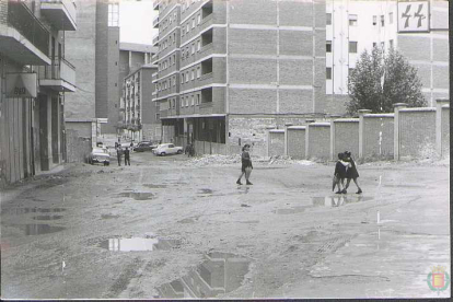 Calle Goya en el barrio Las Farolas en la década de 1970.- ARCHIVO MUNICIPAL VALLADOLID
