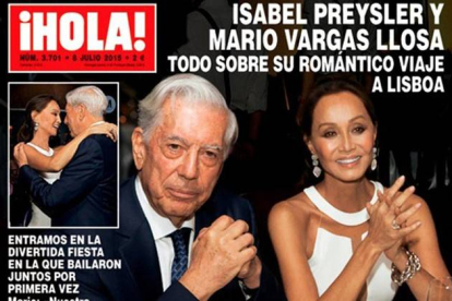 Isabel Preysler y Mario Vargas Llosa protagonizan la portada de '¡Hola!' por cuarta semana consecutiva.-