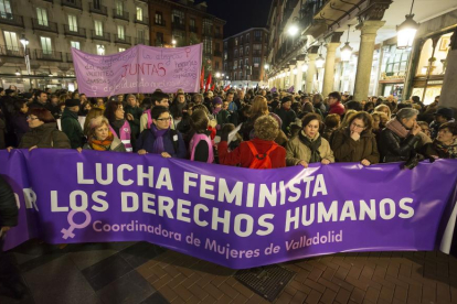 Manifestación por el Día de la Mujer en Valladolid.-ICAL