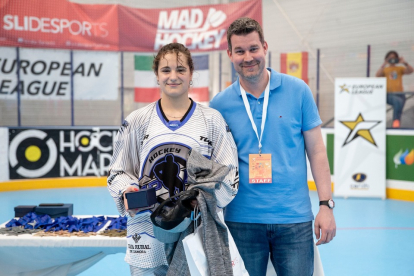 Olivia Monjas, MVP del campeonato. / European League Roller In Line Hockey (Cerilh)