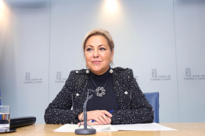 La vicepresidenta y portavoz de la Junta de Castilla y León, Rosa Valdeón, comparece en rueda de prensa posterior al Consejo de Gobiern-Ical