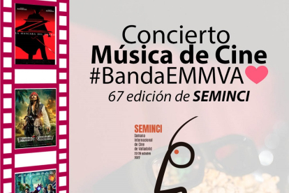 Detalle del cartel del concierto de la Banda EMMVA en Seminci