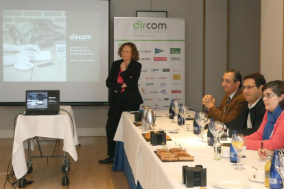 La presidenta de Dircom, Montserrat Tarrés, se reúne con los socios de la organización en Castilla y León.-ICAL