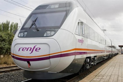 Tren perteneciente a la compañía Renfe. E.M.