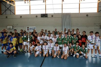 Clausura de los Juegos Escolares de balonmano de la Diputación en Viana de Cega. / M. ÁLVAREZ