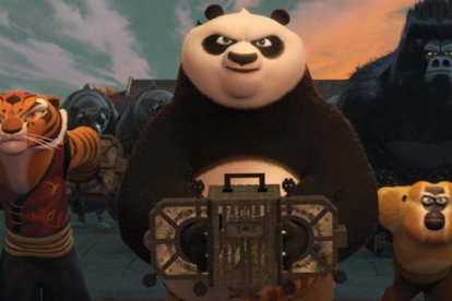 Los personajes de la pelicula 'Kung Fu Panda 2'.-