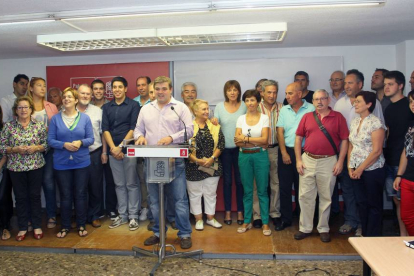 La plataforma palentina en apoyo a Julio Villarrubia a la Secretaría General del PSOE de Castilla y León hace su presentación en rueda de prensa-Ical