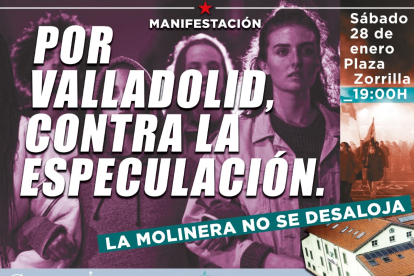 Manifestación de La Molinera para el sábado 28 de enero.