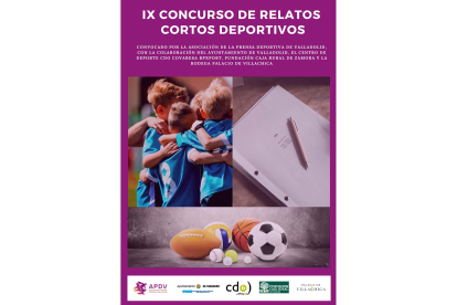 Poster del IX Concurso de Relatos cortos Deportivos. / EM