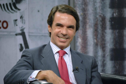 El expresidente José María Aznar.-