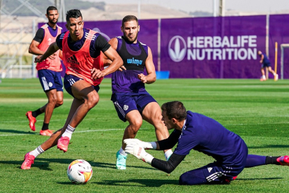 Imagen de un entrenamiento del Real Valladolid./ RVCF