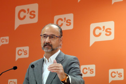 El portavoz de Ciudadanos en las Cortes de Castilla y León, Luis Fuentes, valora la actualidad política autonómica.-ICAL