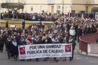 nifestación en defensa de la sanidad pública en Benavente (Zamora), a la que acude la secretaria de Organización del PSOE de Castilla y León, Ana Sánchez-ICAL