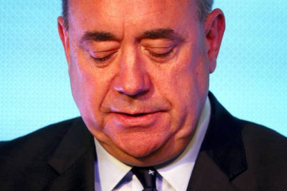 El primer ministro escocés, Alex Salmond, tras conocerse el resultado. Danny Lawson | AP