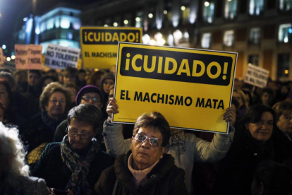 Manifestación en el Día Contra la Violencia Machista celebrada en Madrid en el 2013-ANDRES KUDACKI (AP)