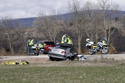 Dos fallecidos en un accidente en la N-122 cerca de Villar del Campo (Soria)-ICAL