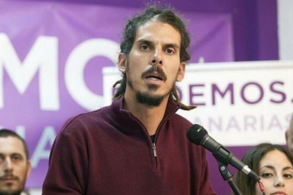 Alberto Rodríguez, el sustituto de Pablo Echenique en la Secretaría de Organización de Podemos.-EFE
