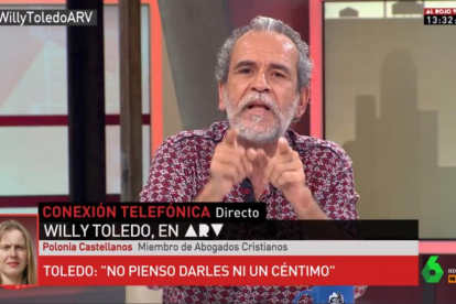 Willy Toledo en Al Rojo Vivo-PERIODICO