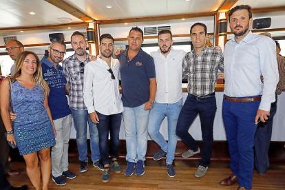 Mónica Estivill, Jesús Fernández (El Mundo), Alejandro Nieto, Sergio Maroto, Guillermo Velasco (El Mundo), Nacho González, Mario Arranz y Enrique Gómez (Atlético Balonmano Valladolid).